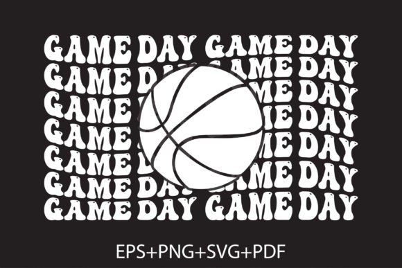 Basketball Game Day T-Shirt Graphics for Designers