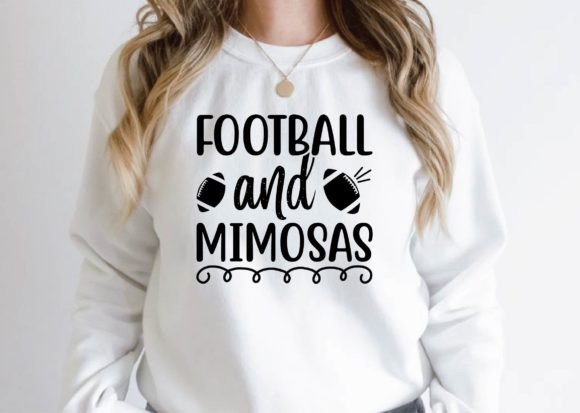 Football and Mimosas Svg: Graphics for T-Shirt Designs