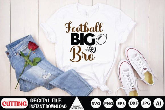 Football Big Bro Graphics for T-Shirt Designs