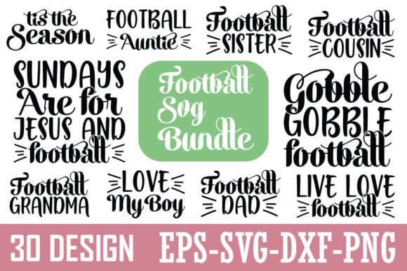 Football Graphics for T-Shirt Designs