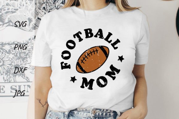 FootBall Mom Sublimation Svg Graphics for T-Shirt Designs