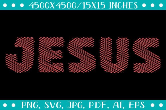 Jesus Typography SVG: Faith Graphics & Freebies